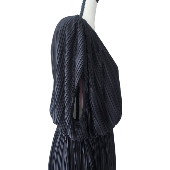 Banana Republic Black Dress | Black Long Pleated Dress for Women Size Sm… - Picture 15 of 17